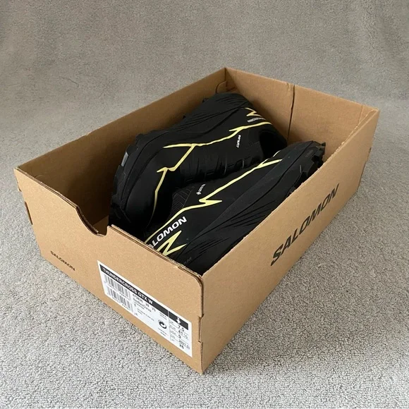 Salomon Shoes Womens 9 Black Yellow Thundercross GTX Hiking Trail Running 473836 - Picture 10 of 10